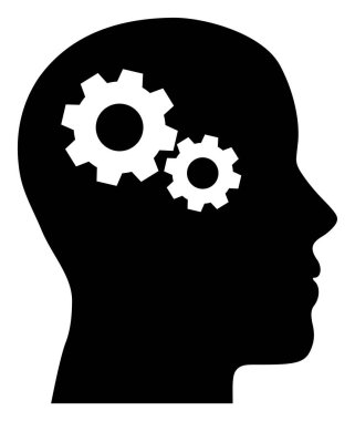 Baş Vites Düz Simge Raster