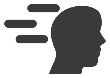 Rush Mind Düz Simgesi SembolüComment