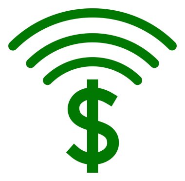 Dolar Emisyonu Düz Simge Resmi