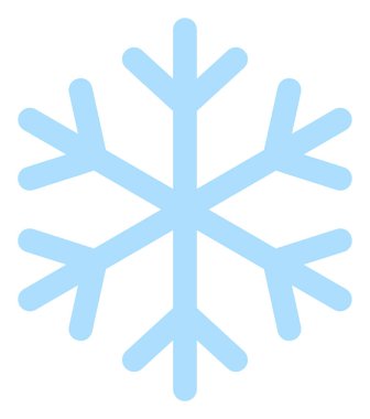 Kar Tanesi Düz Simgesi Resmi