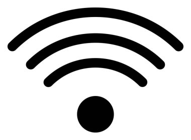 Wi-Fi Kaynak Düz Simge Simgesi