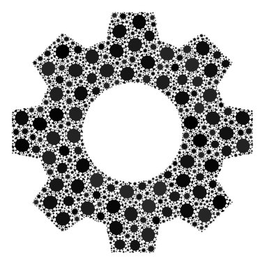 Enfeksiyonlu Coronavirus Mozaik Simgesi