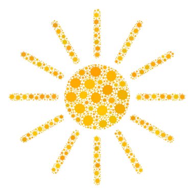 Güneş Kapsülü Virüs Bileşimi Enfeksiyon Malzemeleri Simgesi