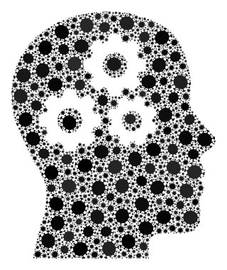 Beyin Dişlileri Virüs Bileşimi Enfeksiyon Elementleri Simgesi