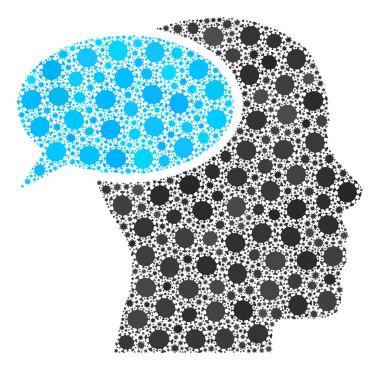 Rüya Bulutu Coronavirüs Mozaik Enfeksiyon Simgesi