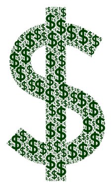 Dolar Simgesi Özyineleme Kolajı