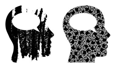 Simge Özyinelemesi ve Grunge Desenli Simge