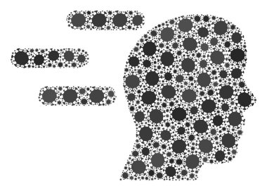 Rush Mind Covid Virüs Bileşimi Enfeksiyon Malzemeleri Simgesi