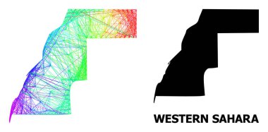Spektral Gradyan ile Batı Sahra 'nın Ağ Haritası