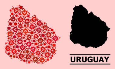 Uruguay Haritası - Covid Virüs Biyolojik Tehlike Ürünlerinin Biyolojik Bileşimi