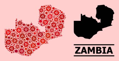Zambiya Haritası - Coronavirüs Biyolojik Tehlike Ürünleri bileşimi