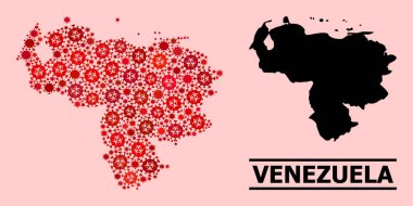 Venezuela Haritası - Covid-2019 Biyolojik Tehlike Elementleri