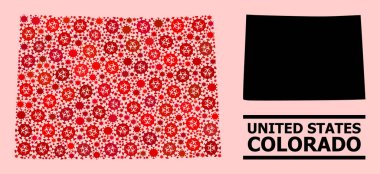 Colorado Haritası - Covid Virüs Biyolojik Tehlike Elementleri