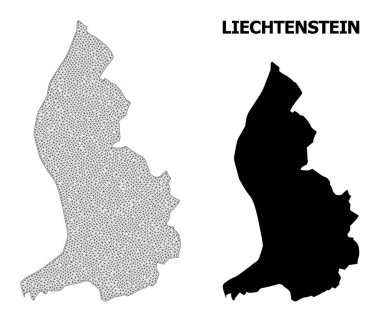 Çokgen Lihtenştayn Özellikleri Yüksek Çözünürlüklü Vektör Haritası