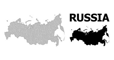 Rusya 'nın Çokgen Ağ Yüksek Çözünürlüklü Vektör Haritası