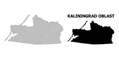 Kalininingrad Bölgesi Soyutlamalarının Çokgen Gövdesi Yüksek Çözünürlüklü Vektör Haritası