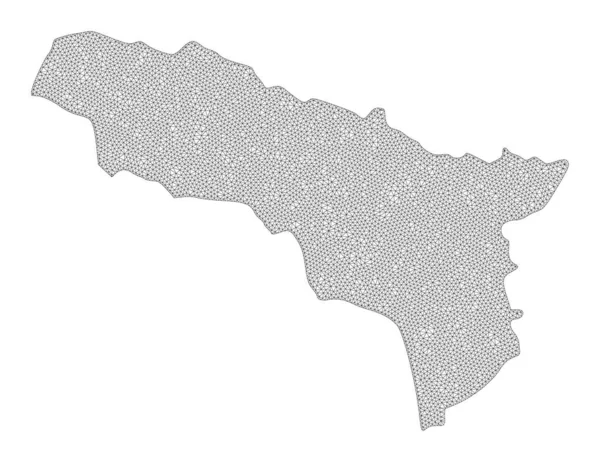 Polygallen Network Mesh High Resolution Raster Map of Abkhazia Abstractions — 스톡 사진