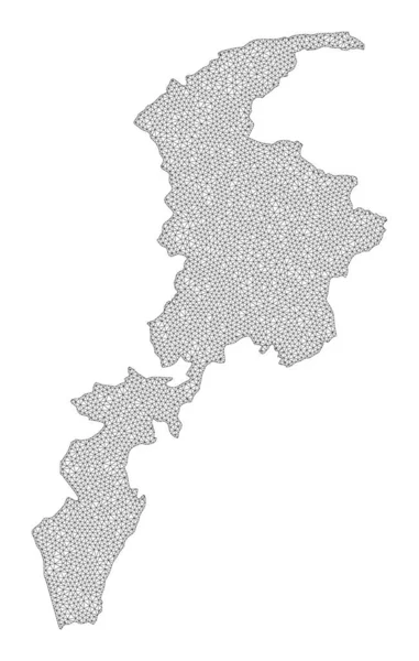 开伯尔-普赫通赫瓦省多角形二维网格高分辨率光栅图 — 图库照片
