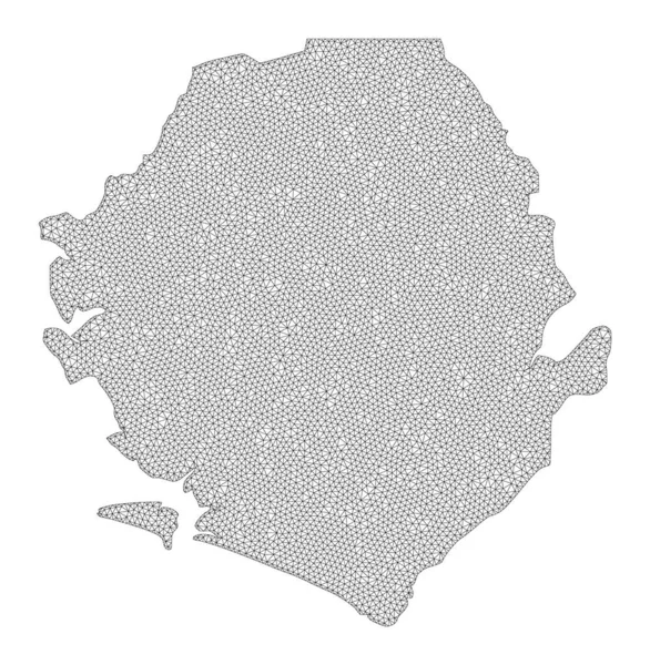 Raster Map of Sierra Leone Abstractions — стокове фото