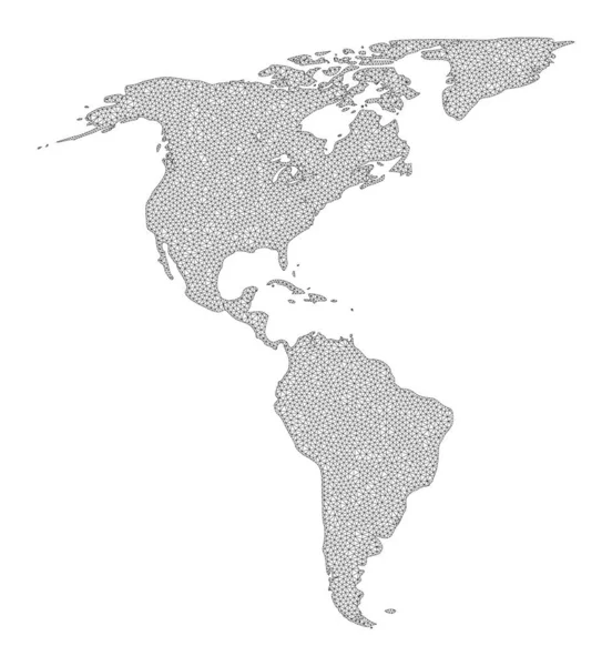 Carte matricielle polygonale en maille à haute résolution des abstractions de l'Amérique du Sud et du Nord V2 — Photo