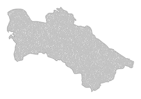 폴리곤 카르 카서 스 Mesh High Resolution Raster Map of Turkmenistan Abstractions — 스톡 사진