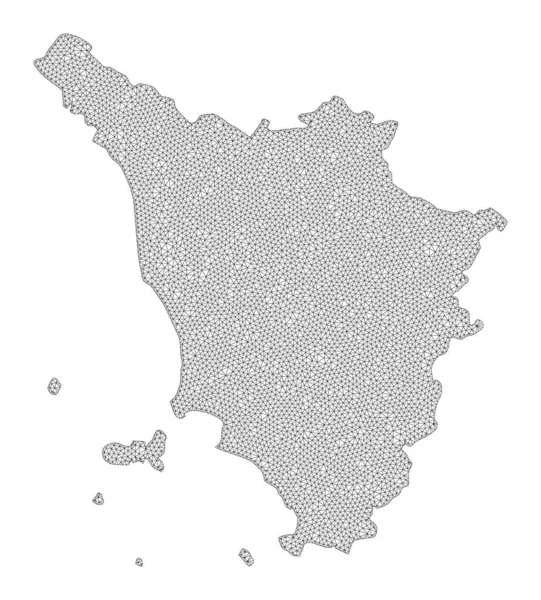 Malha 2D poligonal Mapa Raster de Alta Resolução da Região da Toscana Abstractions — Fotografia de Stock