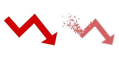 Pixelated ve Orijinal Durgunluk Okunun Parçalanması Simgesi