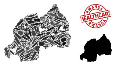 Ruanda Narkotik Bileşim Haritası ve Rubber Sağlık Hizmetleri Lastik Damgası