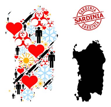 Sardunya Mühür ve Güneşli Müşteri Enfeksiyon Tedavi Kolajı Sardunya Bölgesi Haritası