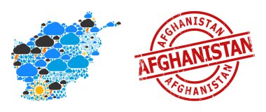 Afganistan Hava Durumu Kolajı Haritası ve Tehlike Damgası