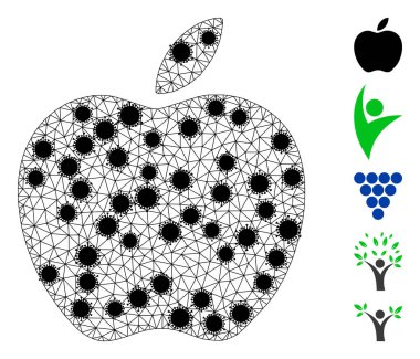 Elma Nirengi Ağ Simgesi ve Covid Merkezleri