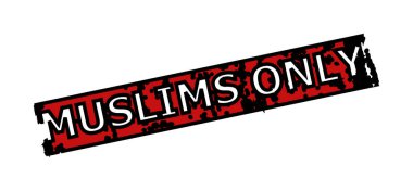 MÜZİK Sadece Kırmızı ve Siyah Dikdörtgen Lastik Rozet