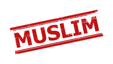 Çift Çizgili Kırmızı Grunged Damga Mührü