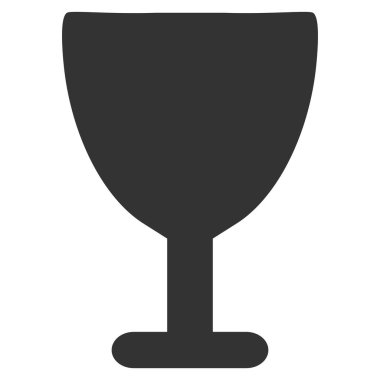 Şarap kadehi düz simge tasarlamak