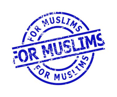 MÜZLİMS Mavi Yuvarlak Aşınmış Mühür İçin