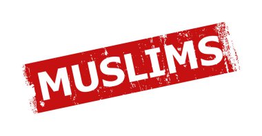 MÜZLİMS Kırmızı Dikdörtgen Kirli Mühür Mührü