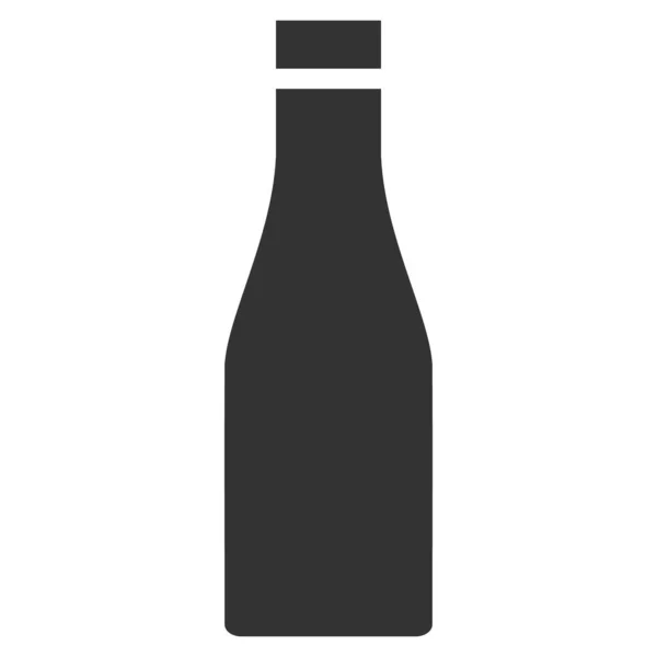 Pivní láhev plochý obrázek ikony — Stockový vektor