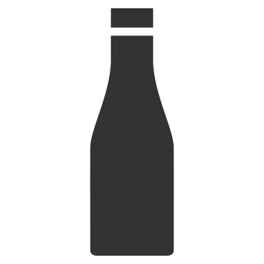 Bira Şişesi Düz Simge Sembolü