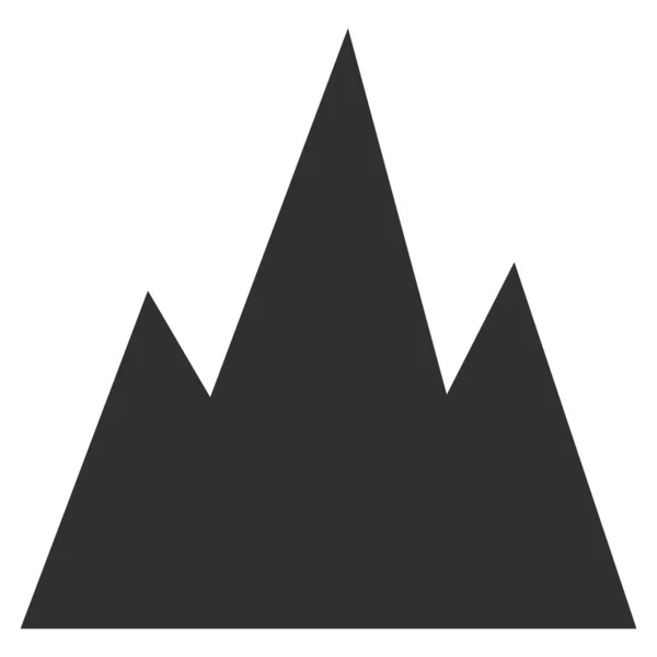 Montanhas Flat Icon Raster — Fotografia de Stock