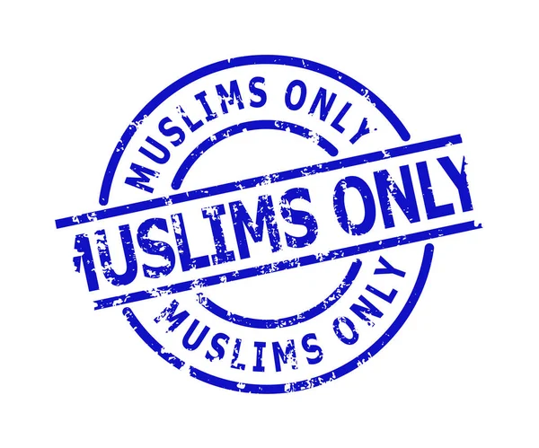 MÜZİK Sadece Mavi Yuvarlak Aşınmış Damga