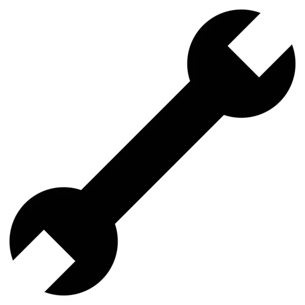 Spanner Flat Icon Illustratie — Stockvector