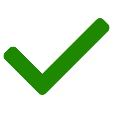 Tick Düz Simge Resmini Kabul Et