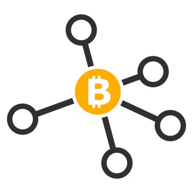 Bitcoin Düğümü Düz Simge VektörüComment