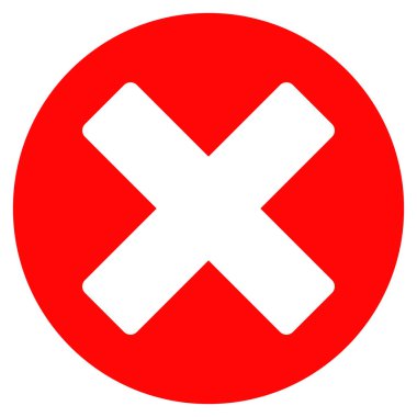 İmza Düz Simge Vektörünü İptal Et