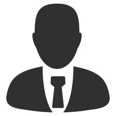 Yönetici Düz Simge Kalıbı