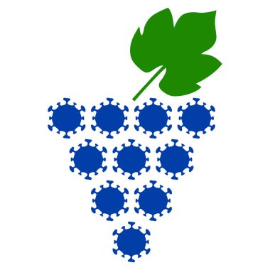 Virüs Üzümleri Toplu Düz Simge ResmiComment