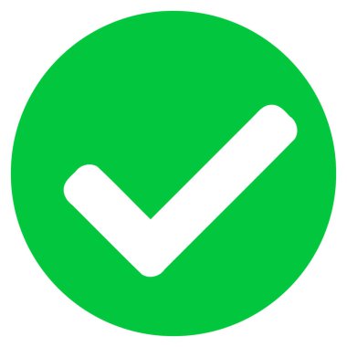 Evet Mark Düz Simge ResmiName