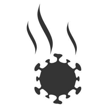 Virüs Spreyi Düz Simge Vektörü