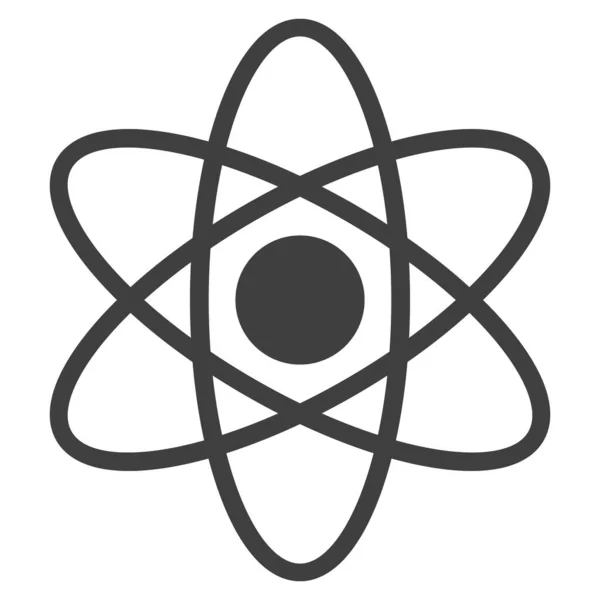 Atom Düz Simgesi Sembolü — Stok Vektör