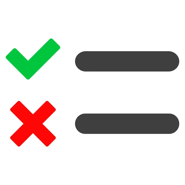 Checklist Flat Icon Illustration — Stock Vector